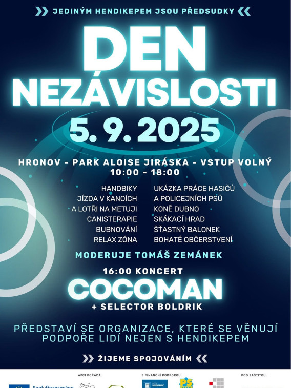 V pátek se v Hronově s Boldrikem připojíme ke Dni nezávislosti. Bude to krásné a odpolední ❤️